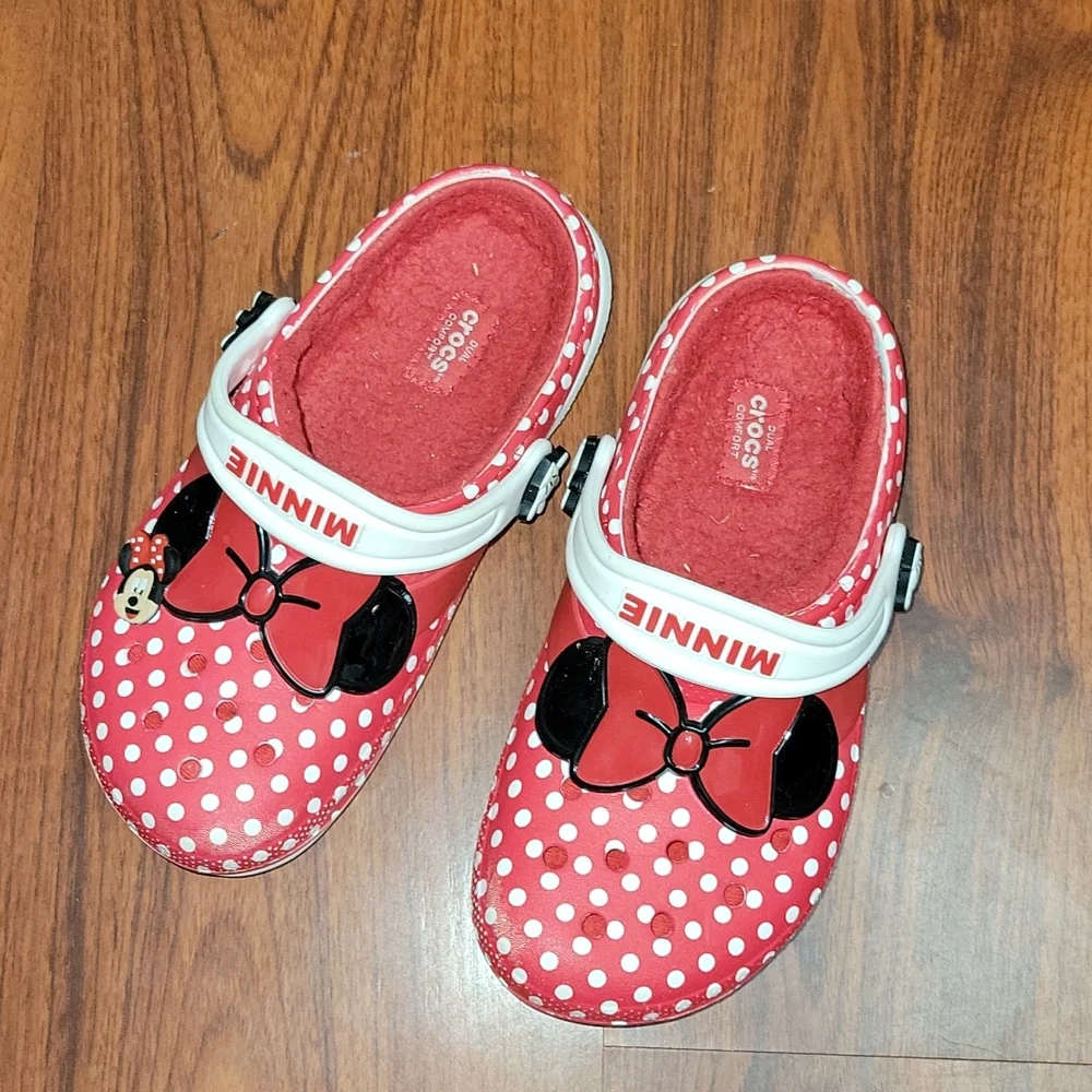 Crocs Disney Minnie Mouse Girls Clog Sz J2